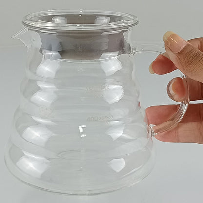 Cafeteira Borossilicato Kanne 580ml Transparente Compacta 12x12cm