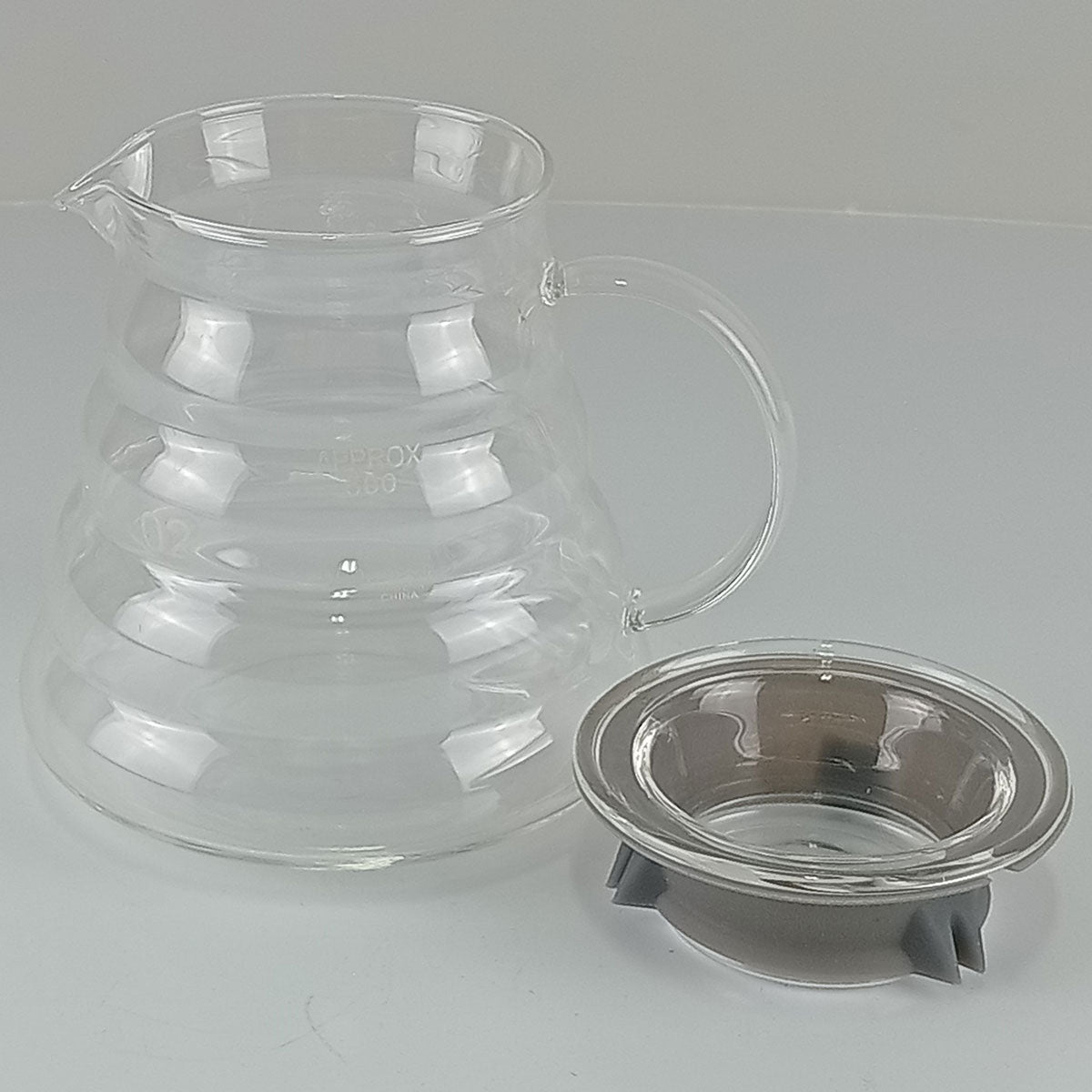 Cafeteira Borossilicato Kanne 580ml Transparente Compacta 12x12cm