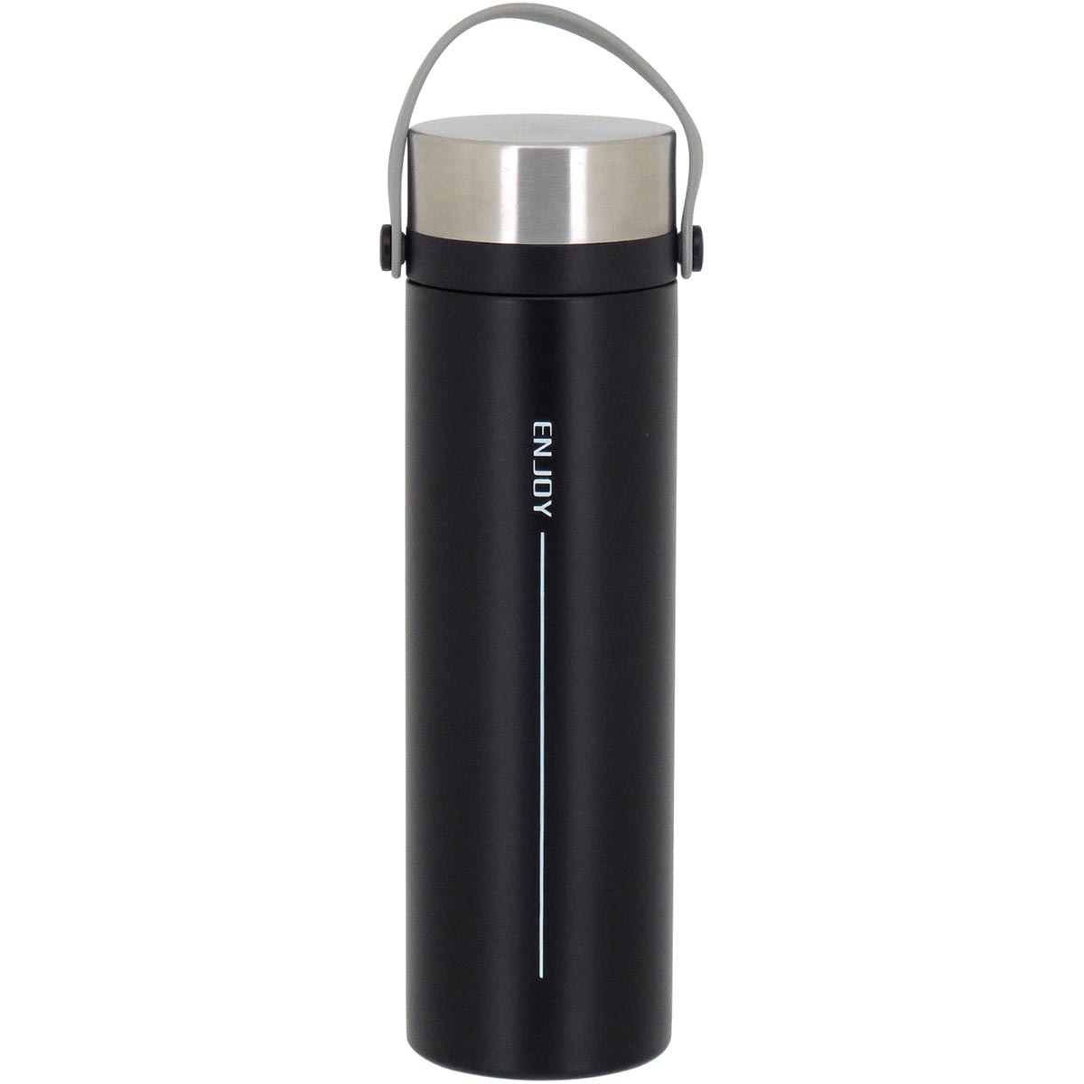 Garrafa Térmica Inox Preto Enjoy 450ml Parede Dupla 23x6x6cm