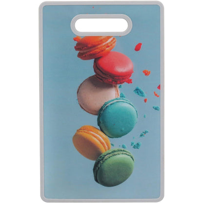 Tábua Culinária Plástico Multicolorida 37x23cm - Superfície Resistente