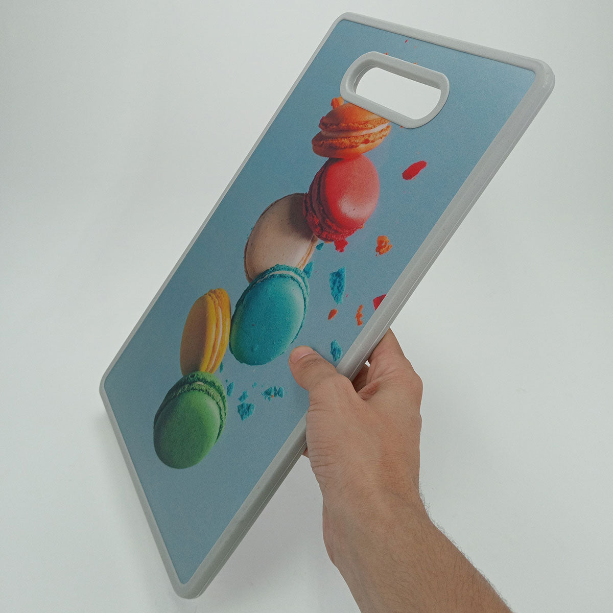 Tábua Culinária Plástico Multicolorida 37x23cm - Superfície Resistente