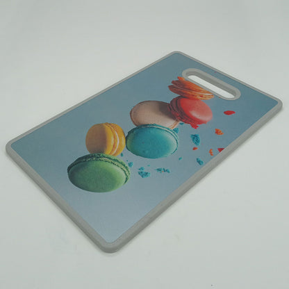 Tábua Culinária Plástico Multicolorida 37x23cm - Superfície Resistente