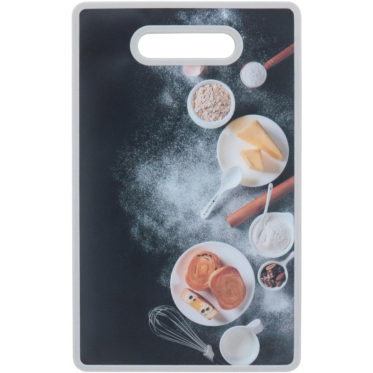 Tábua Culinária Plástica Multicolorida 37x23cm - Corte Seguro e Prático