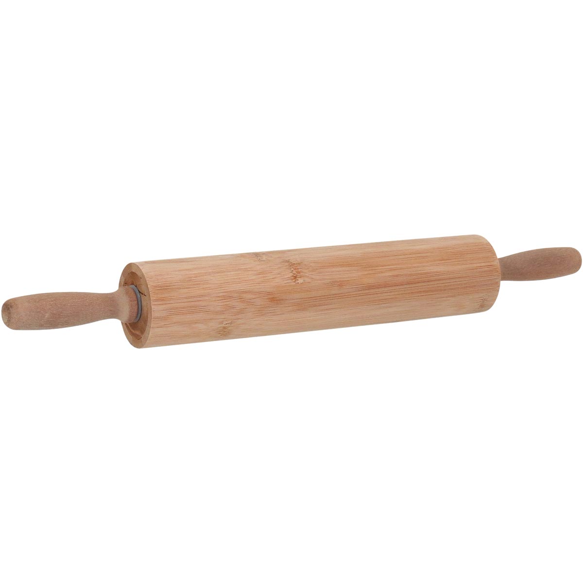 Rolo de Massa de Bambu Natural 6x6x48cm - Utensílio de Cozinha Ergonômico