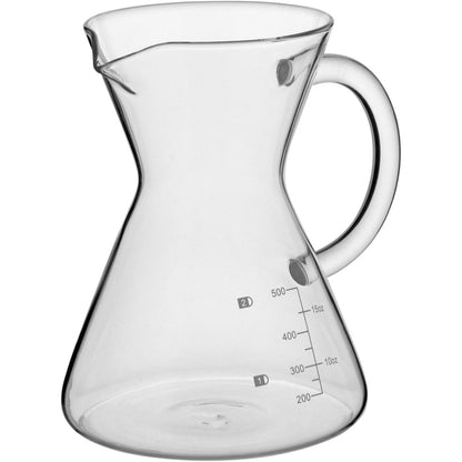Cafeteira Kanne Borossilicato 500ml Transparente 16x16x12cm