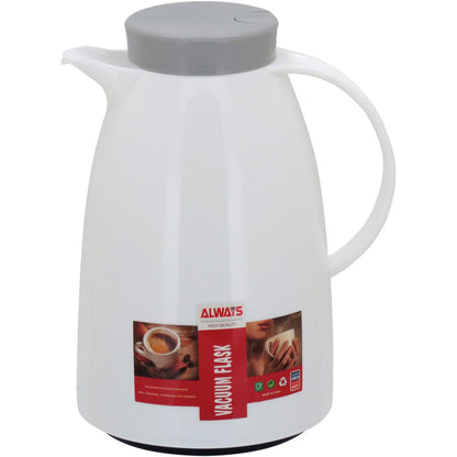 Garrafa Térmica Blanc Ampola Plástico 1L Branco 24x15x15cm