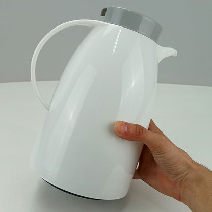 Garrafa Térmica Blanc Ampola Plástico 1L Branco 24x15x15cm