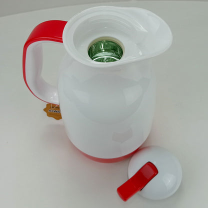 Garrafa Térmica Alwa Ampola 1L Plástico Vermelho 26x18x13cm