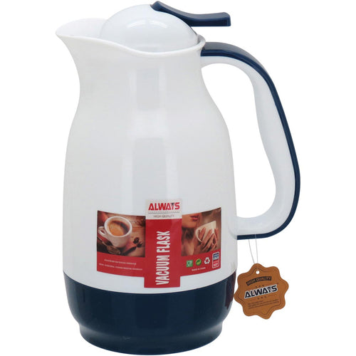 Garrafa Térmica Alwa Ampola 1L Plástico Azul 26x18x13cm