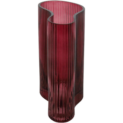 Vaso Zingaro Vidro 20x16x9cm Vermelho
