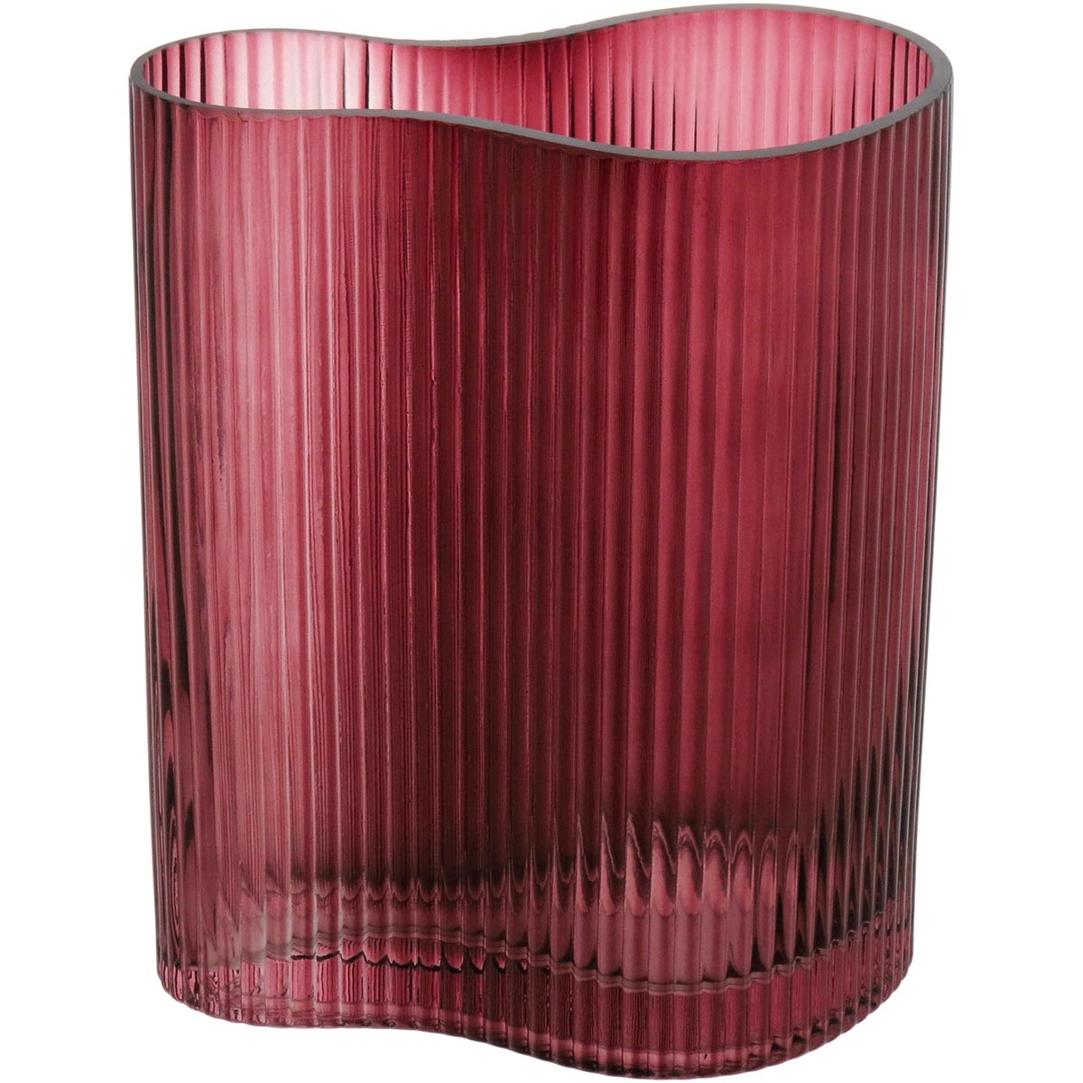 Vaso Zingaro Vidro 20x16x9cm Vermelho