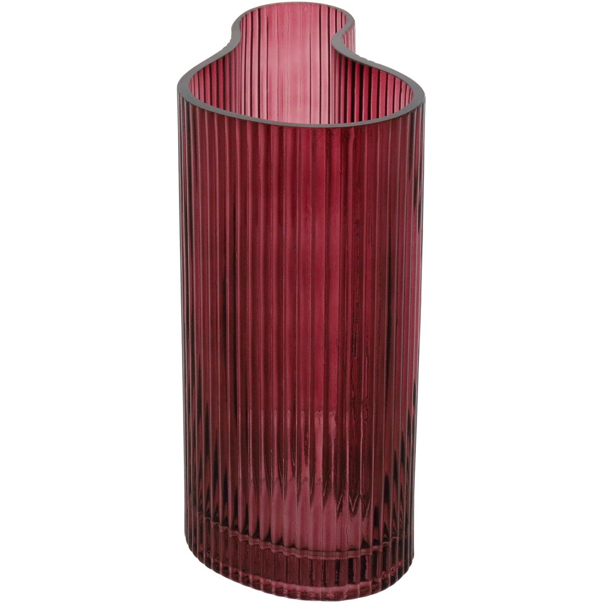 Vaso Zingaro Vidro 20x16x9cm Vermelho