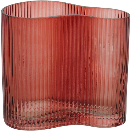 Vaso Zingaro Vidro 15x16x9cm Laranja