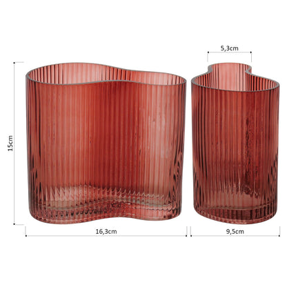 Vaso Zingaro Vidro 15x16x9cm Laranja