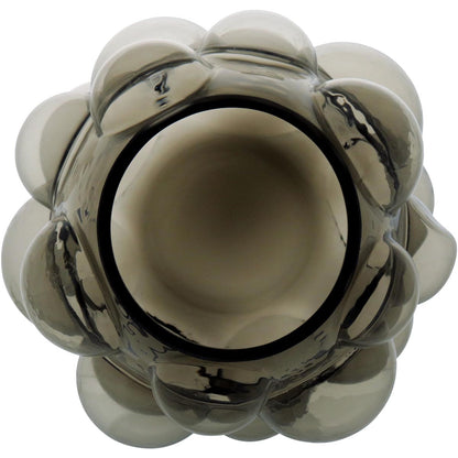 Vaso de Vidro Fumê Conka 25x24cm para Decoração Elegante