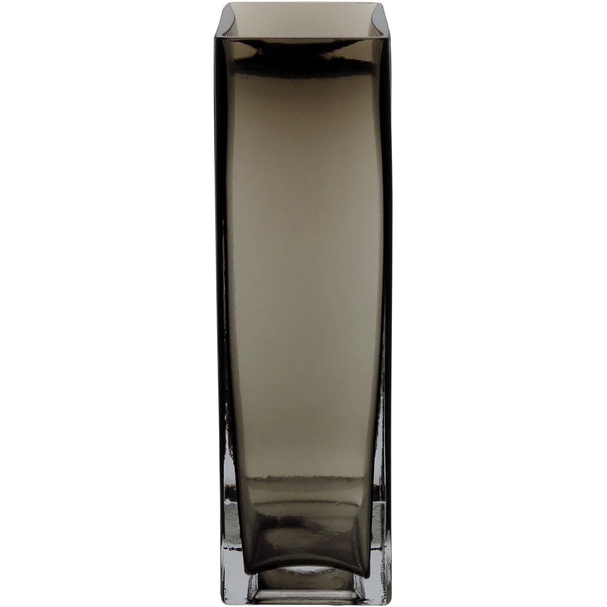 Vaso de Vidro Marinella Cinza 20x12x6cm - Decoração Elegante