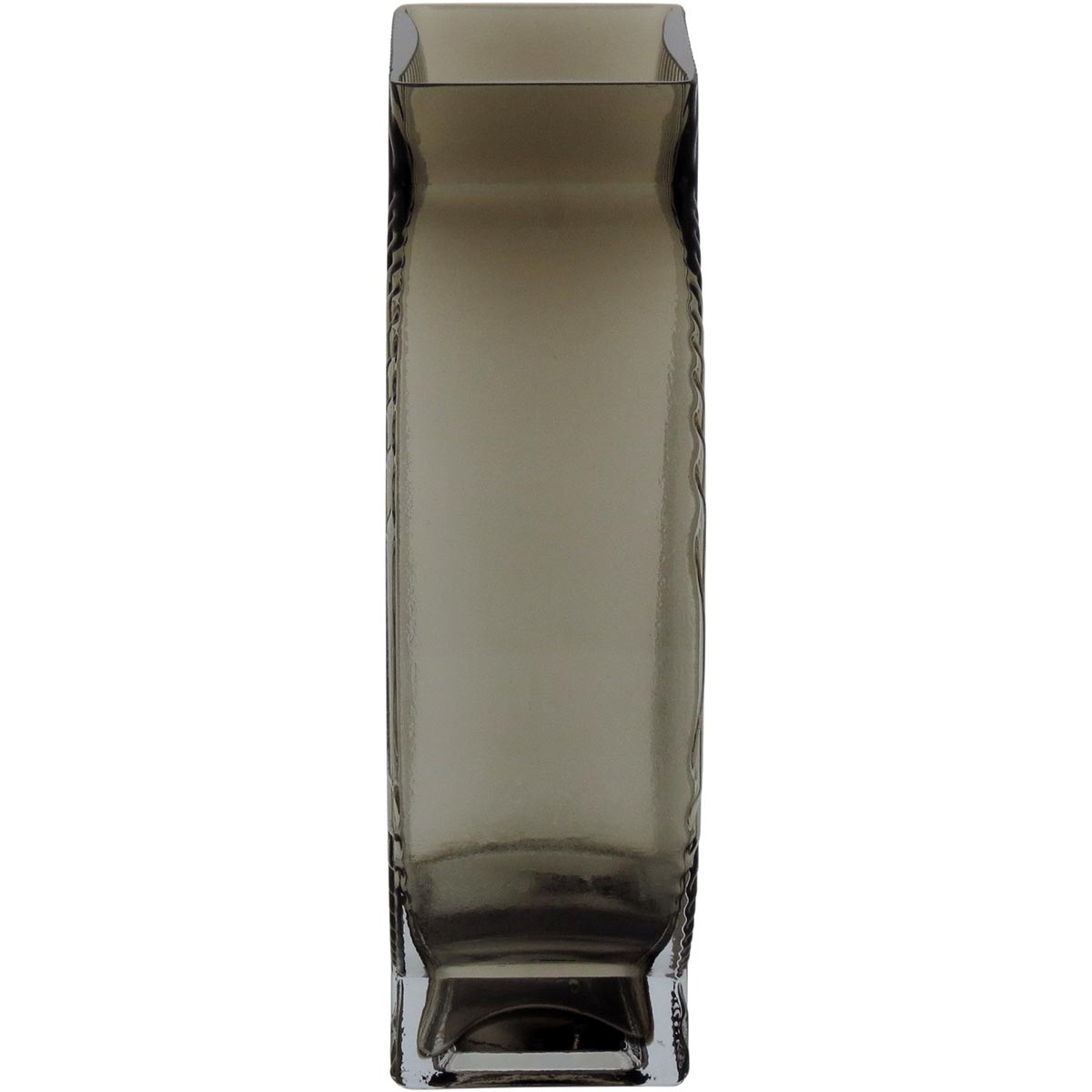 Vaso de Vidro Marinella Cinza 20x12x6cm - Decoração Elegante