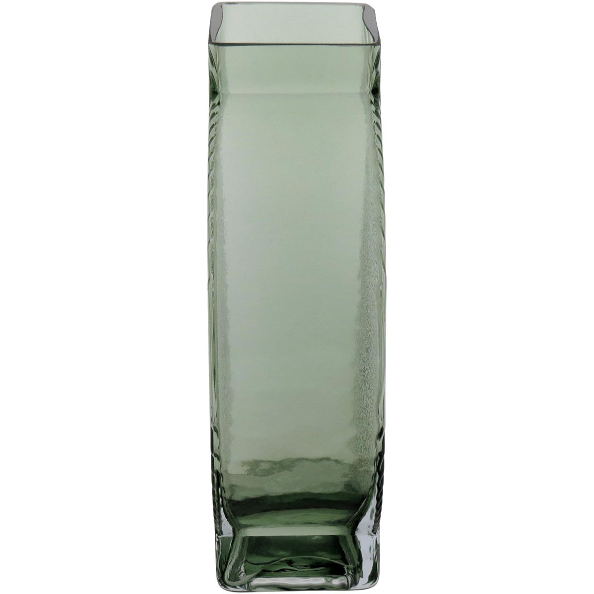Vaso de Vidro Verde Marinella 20x12x6cm para Decoração Elegante