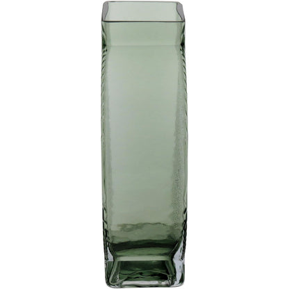 Vaso de Vidro Verde Marinella 20x12x6cm para Decoração Elegante