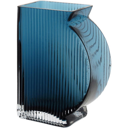 Vaso de Vidro Azul Marinella 15x11x6cm - Decoração Elegante