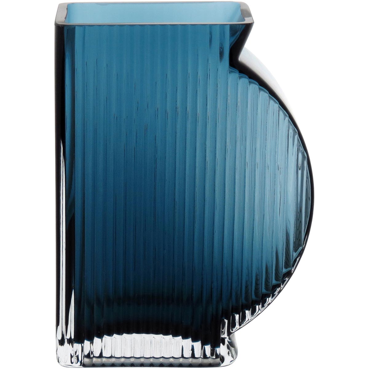 Vaso de Vidro Azul Marinella 15x11x6cm - Decoração Elegante