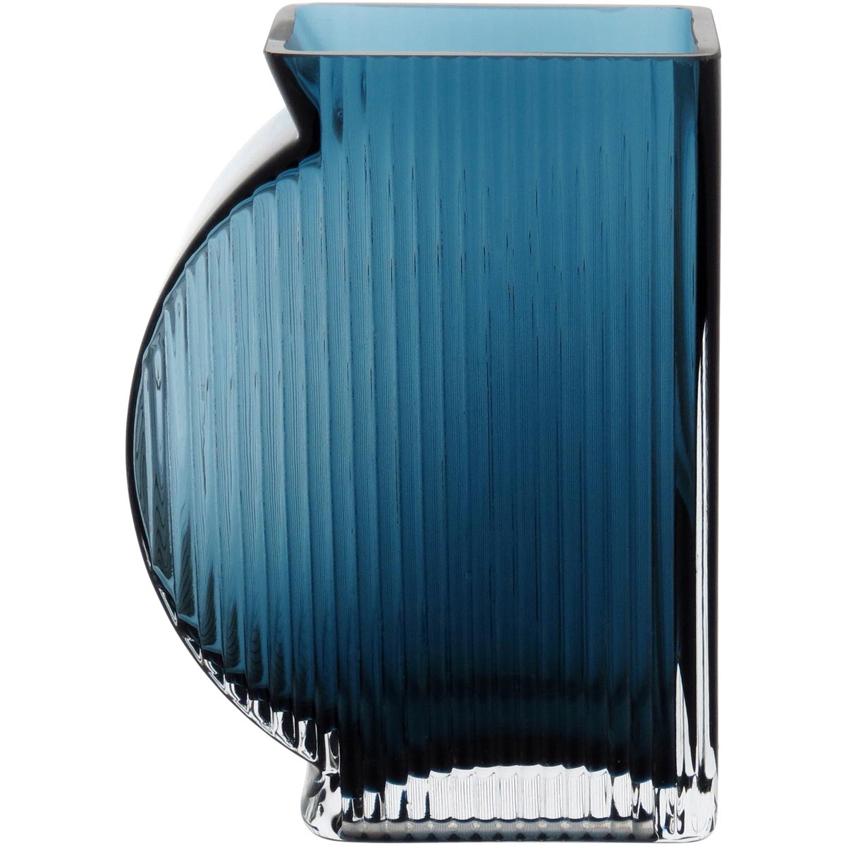 Vaso de Vidro Azul Marinella 15x11x6cm - Decoração Elegante