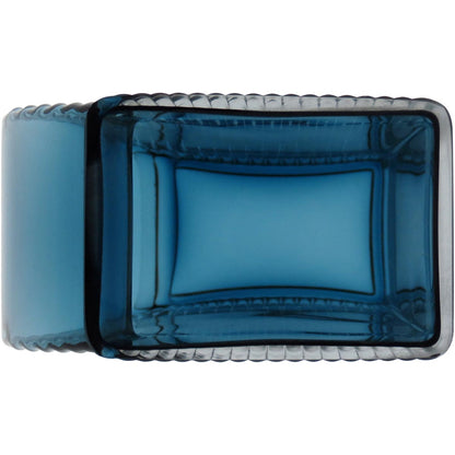 Vaso de Vidro Azul Marinella 15x11x6cm - Decoração Elegante