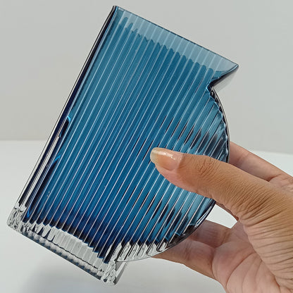 Vaso de Vidro Azul Marinella 15x11x6cm - Decoração Elegante