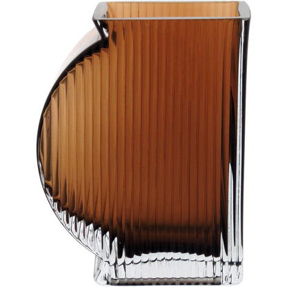 Vaso em Vidro Âmbar Marinella 15x11x6cm para Decoração