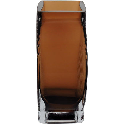 Vaso em Vidro Âmbar Marinella 15x11x6cm para Decoração