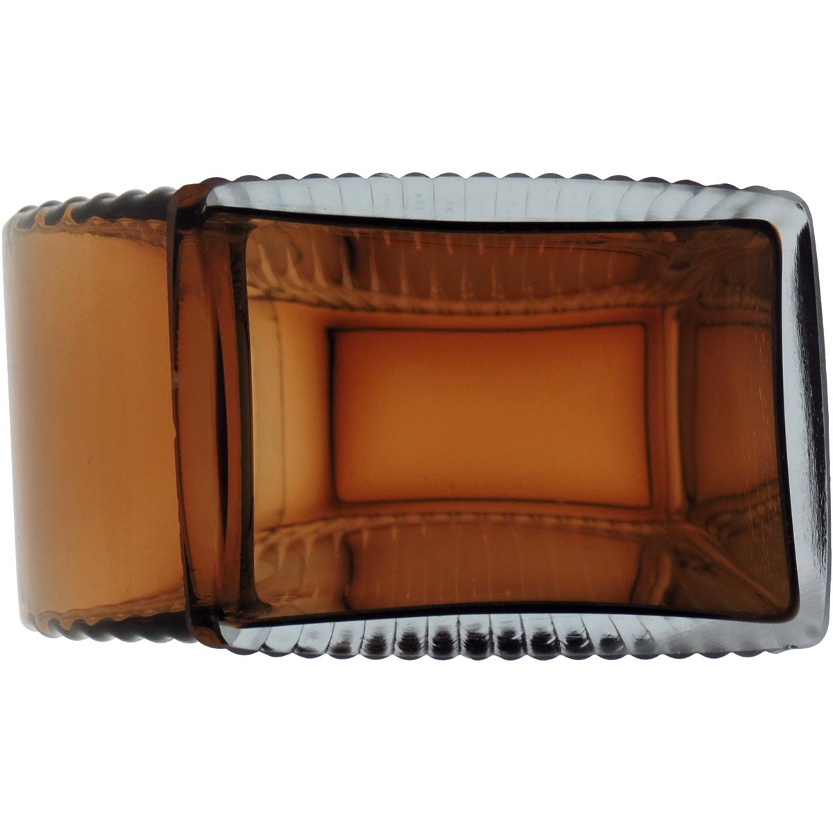 Vaso em Vidro Âmbar Marinella 15x11x6cm para Decoração