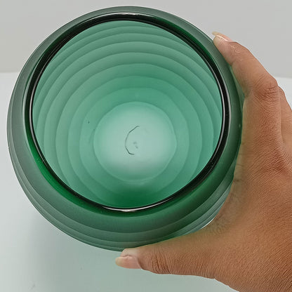 Vaso Sanvalero Vidro 22x17x17cm Verde