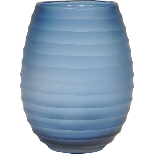 Vaso Sanvalero Vidro 22x17x17cm Azul
