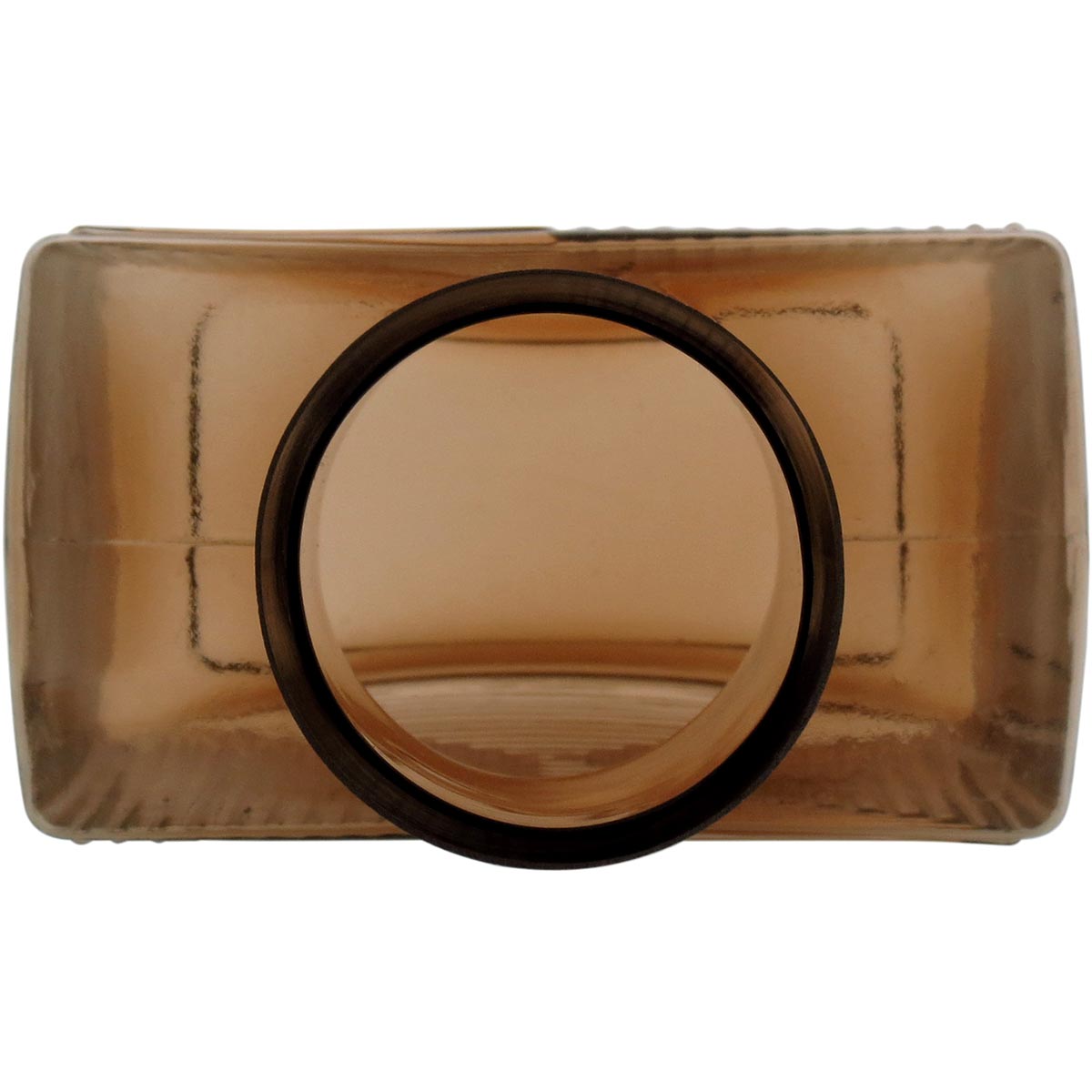 Garrafa Decorativa Sanvictor Vidro Âmbar 23x14x8cm à Prova de Vazamentos