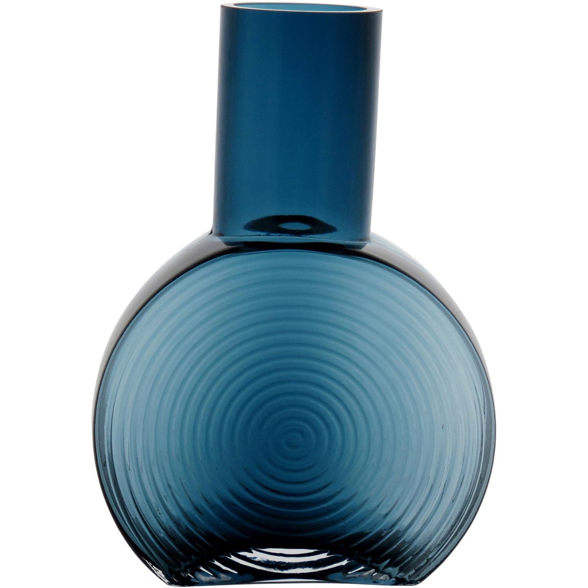 Garrafa Decorativa de Vidro Azul Sanvictor 23x16x8cm à Prova de Vazamentos