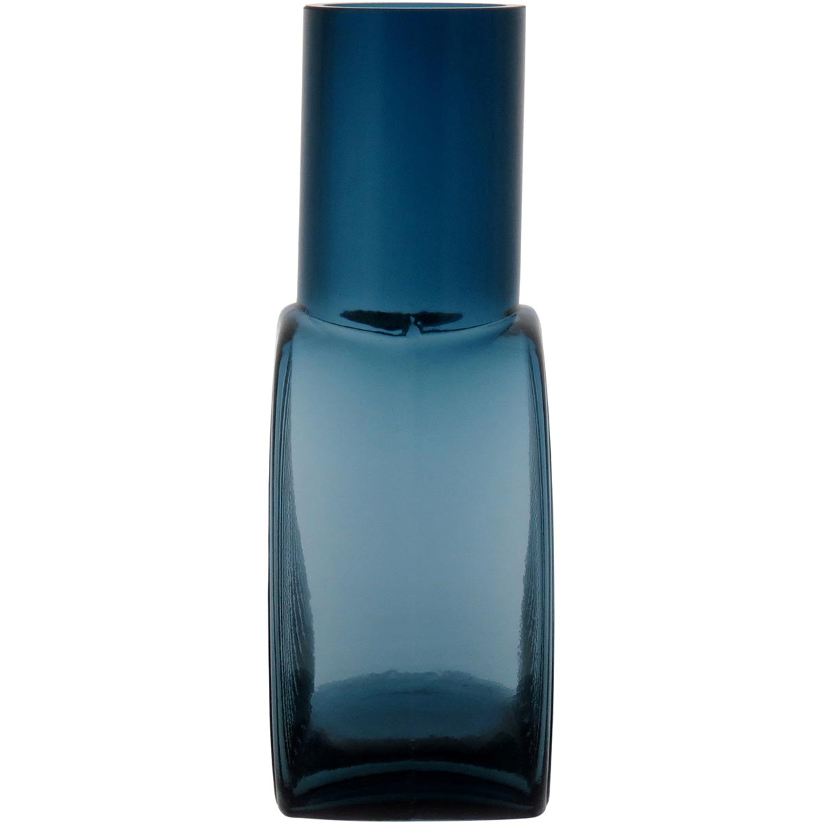 Garrafa Decorativa de Vidro Azul Sanvictor 23x16x8cm à Prova de Vazamentos