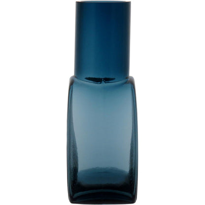 Garrafa Decorativa de Vidro Azul Sanvictor 23x16x8cm à Prova de Vazamentos