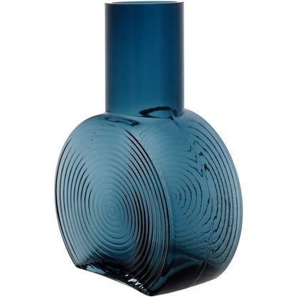 Garrafa Decorativa de Vidro Azul Sanvictor 23x16x8cm à Prova de Vazamentos