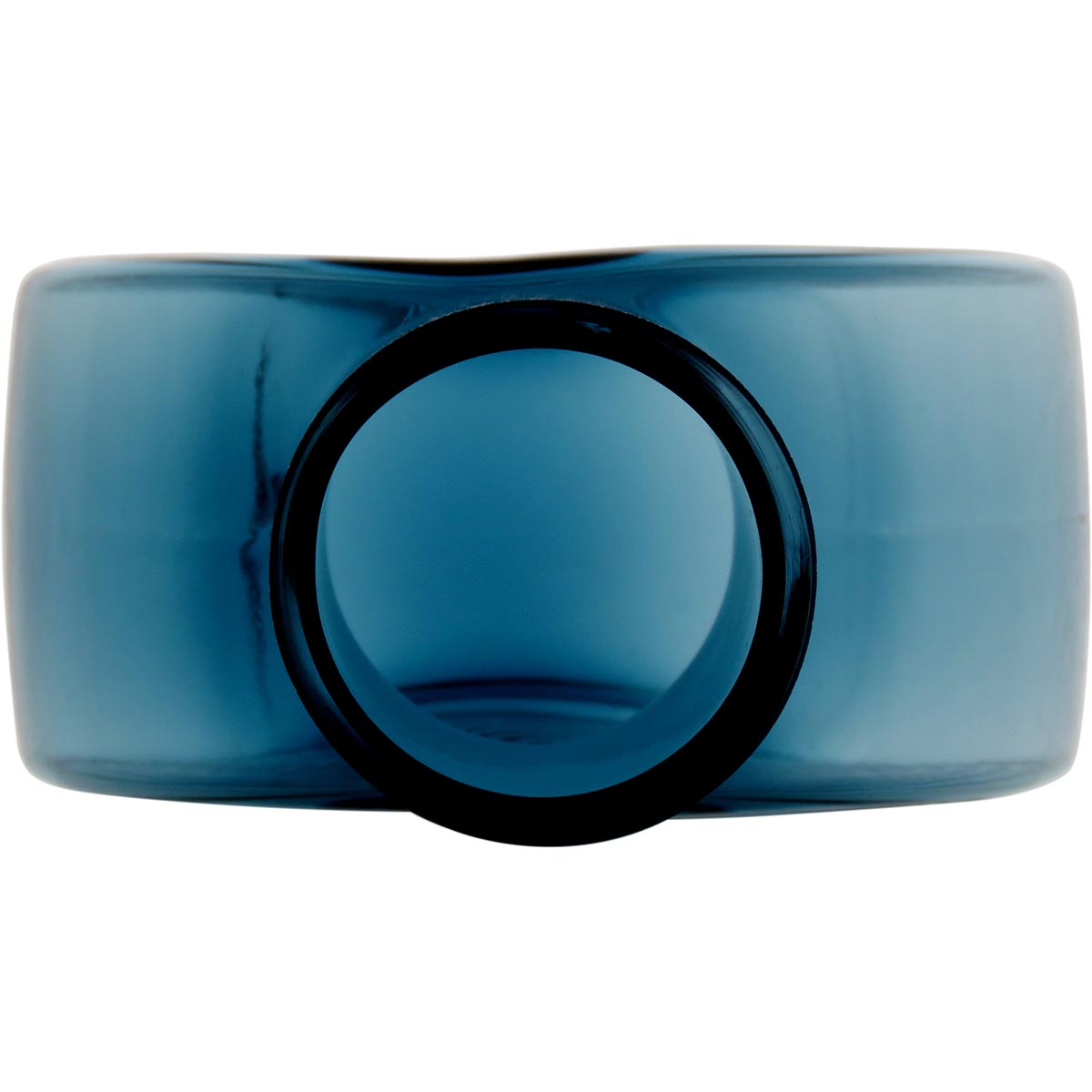 Garrafa Decorativa de Vidro Azul Sanvictor 23x16x8cm à Prova de Vazamentos