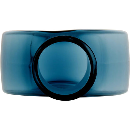 Garrafa Decorativa de Vidro Azul Sanvictor 23x16x8cm à Prova de Vazamentos