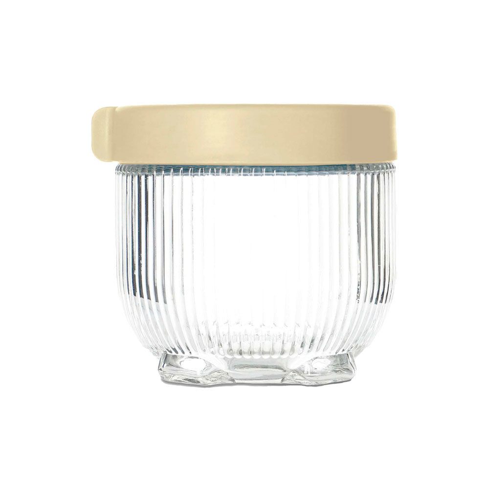 Conjunto de Potes de Vidro Canelados 3 Peças 450/900/1400ml Mai Home