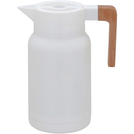 Garrafa Térmica Norden 1L Plástico Branco 25x13cm Antivazamento