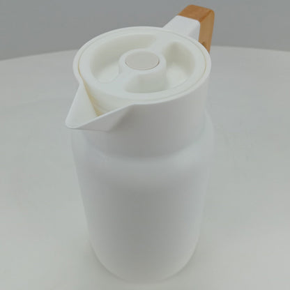 Garrafa Térmica Norden 1L Plástico Branco 25x13cm Antivazamento