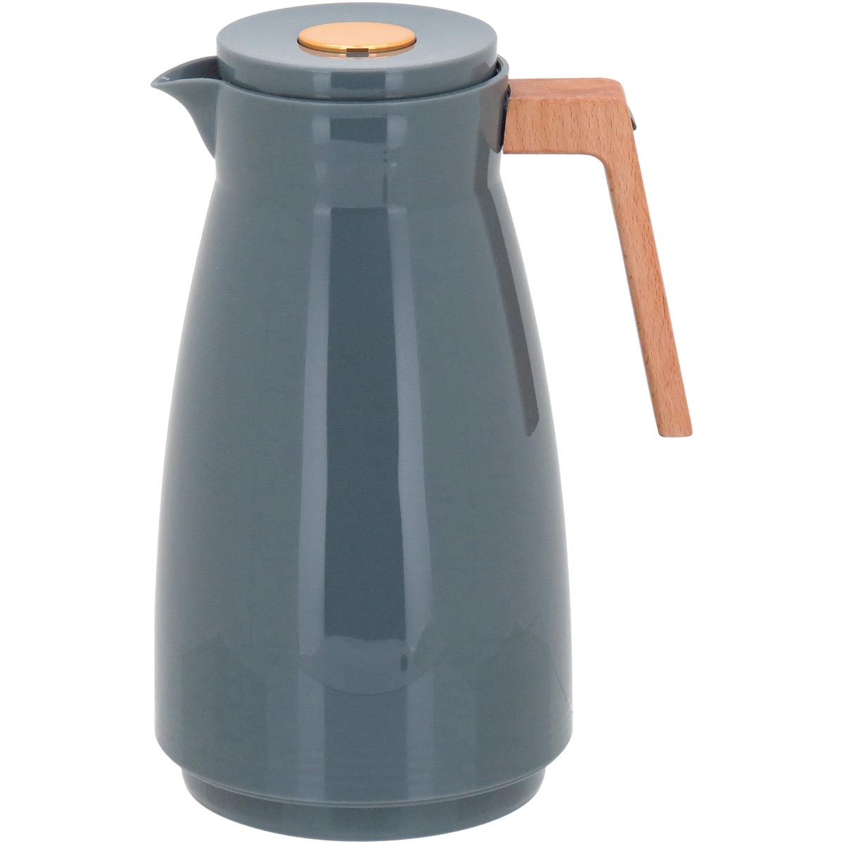 Garrafa Térmica Maison Ampola Plástico Cinza 1L 26x13x13cm