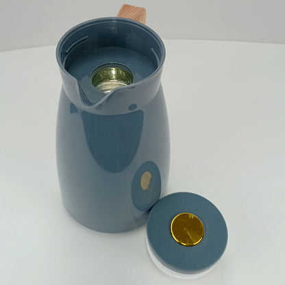 Garrafa Térmica Maison Ampola Plástico Cinza 1L 26x13x13cm