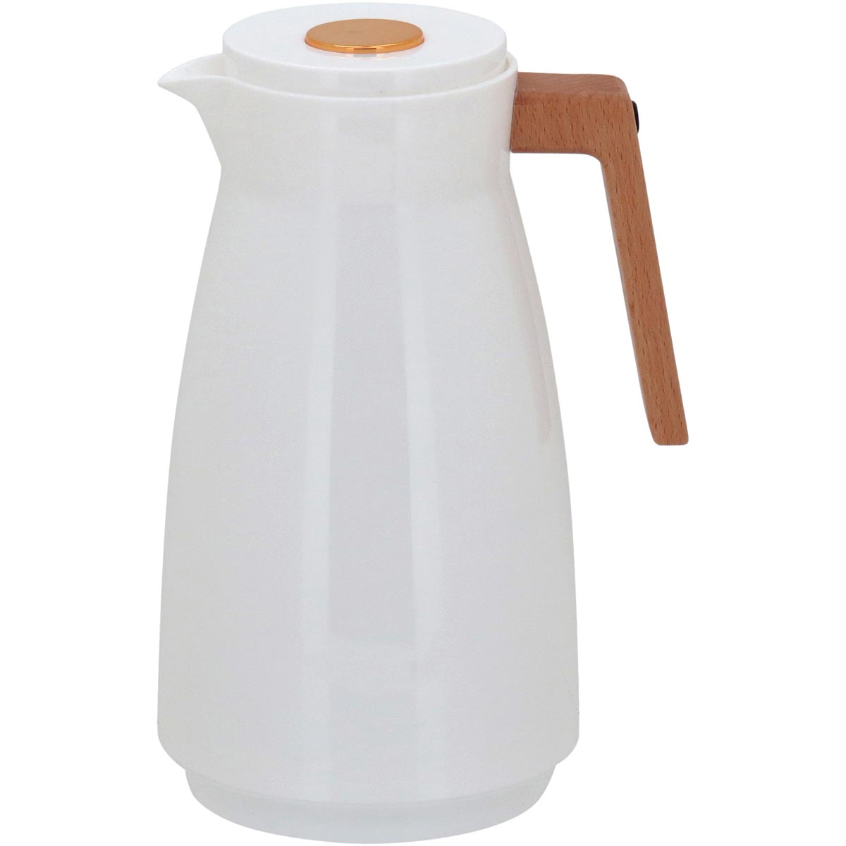 Garrafa Térmica Maison Ampola Plástico 1L Branca Ergonômica à Prova de Vazamentos