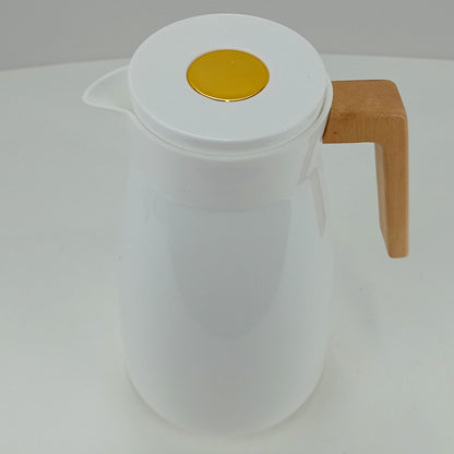 Garrafa Térmica Maison Ampola Plástico 1L Branca Ergonômica à Prova de Vazamentos