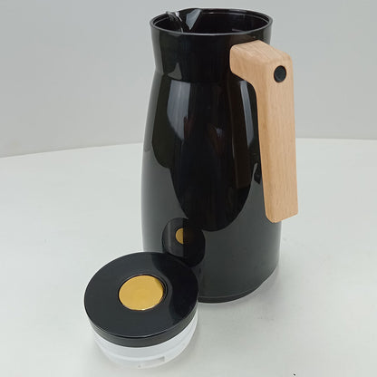 Garrafa Térmica Maison Ampola Plástico Preto 1L 26x13x13cm À Prova de Vazamentos