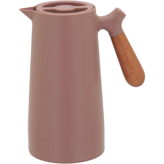 Garrafa Térmica Norden Ampola Plástico 1L Rosê Isolamento Térmico