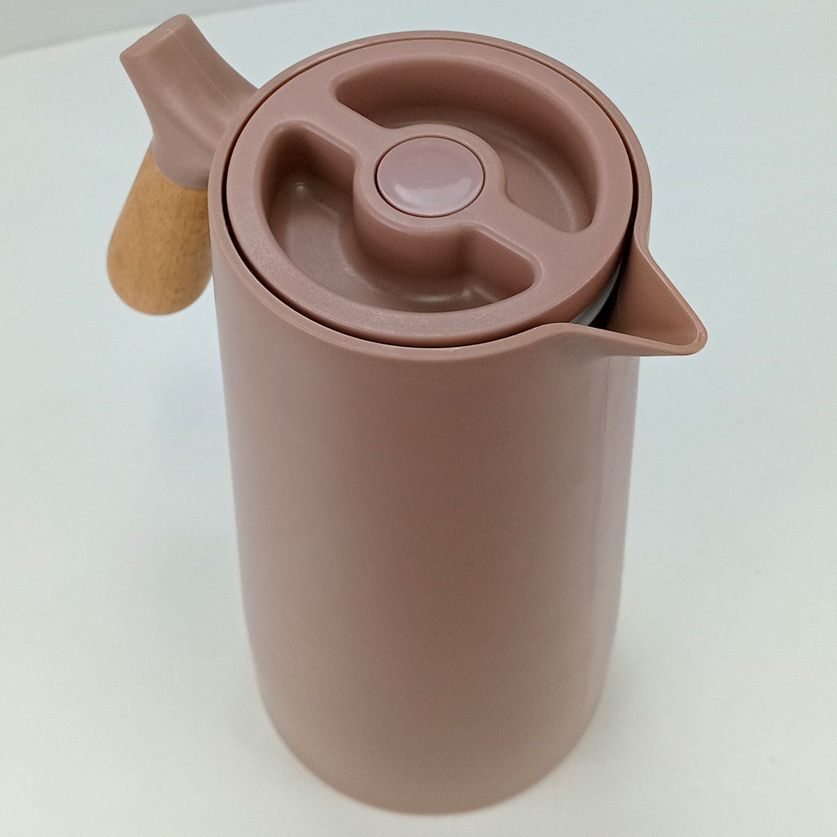 Garrafa Térmica Norden Ampola Plástico 1L Rosê Isolamento Térmico